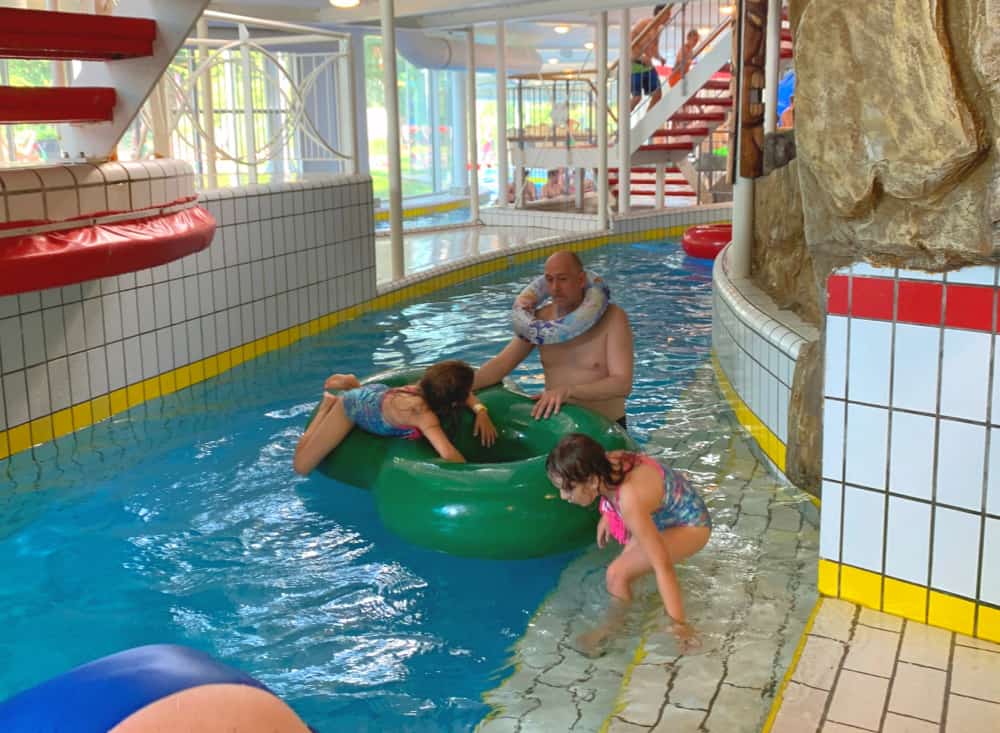 family on lazy river at duinrell water park copy