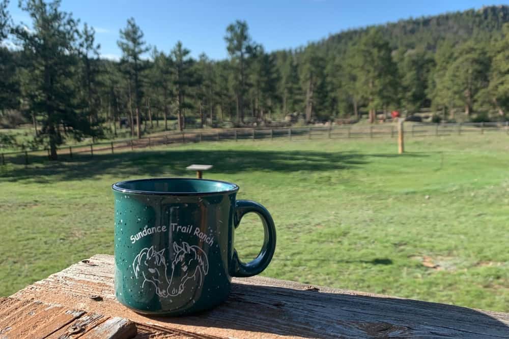 view from porch at sundance dude ranch