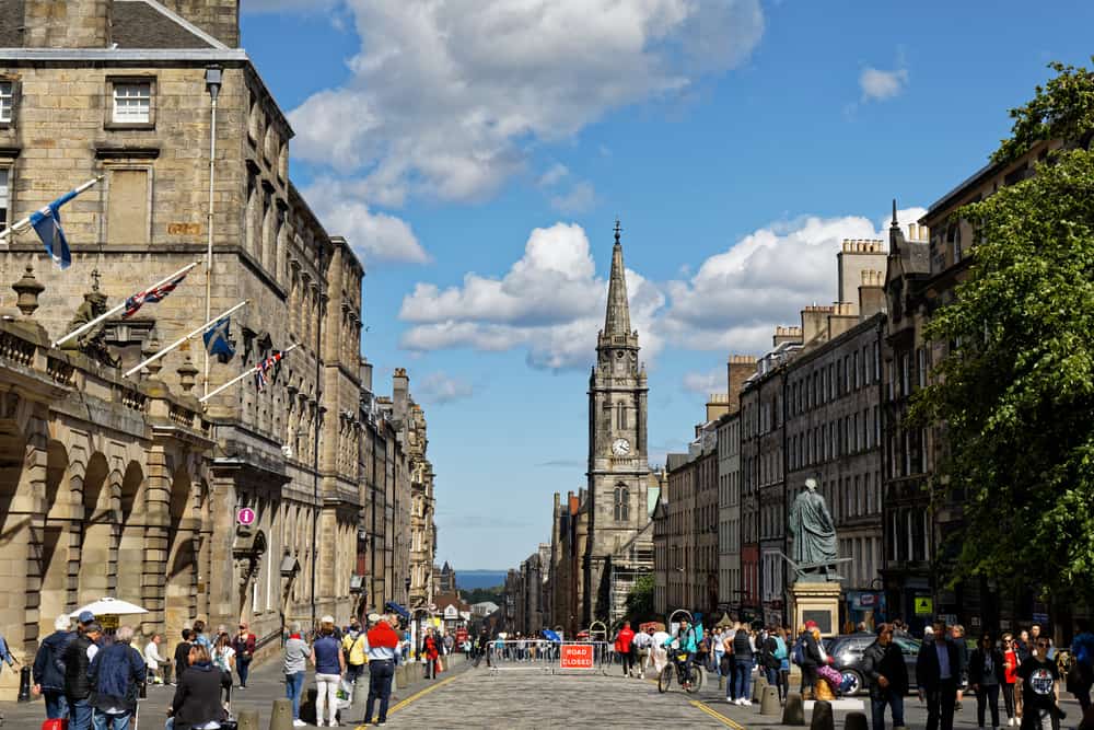 The Royal Mile (high street) - Edinburgh, Scotland, United Kingdom