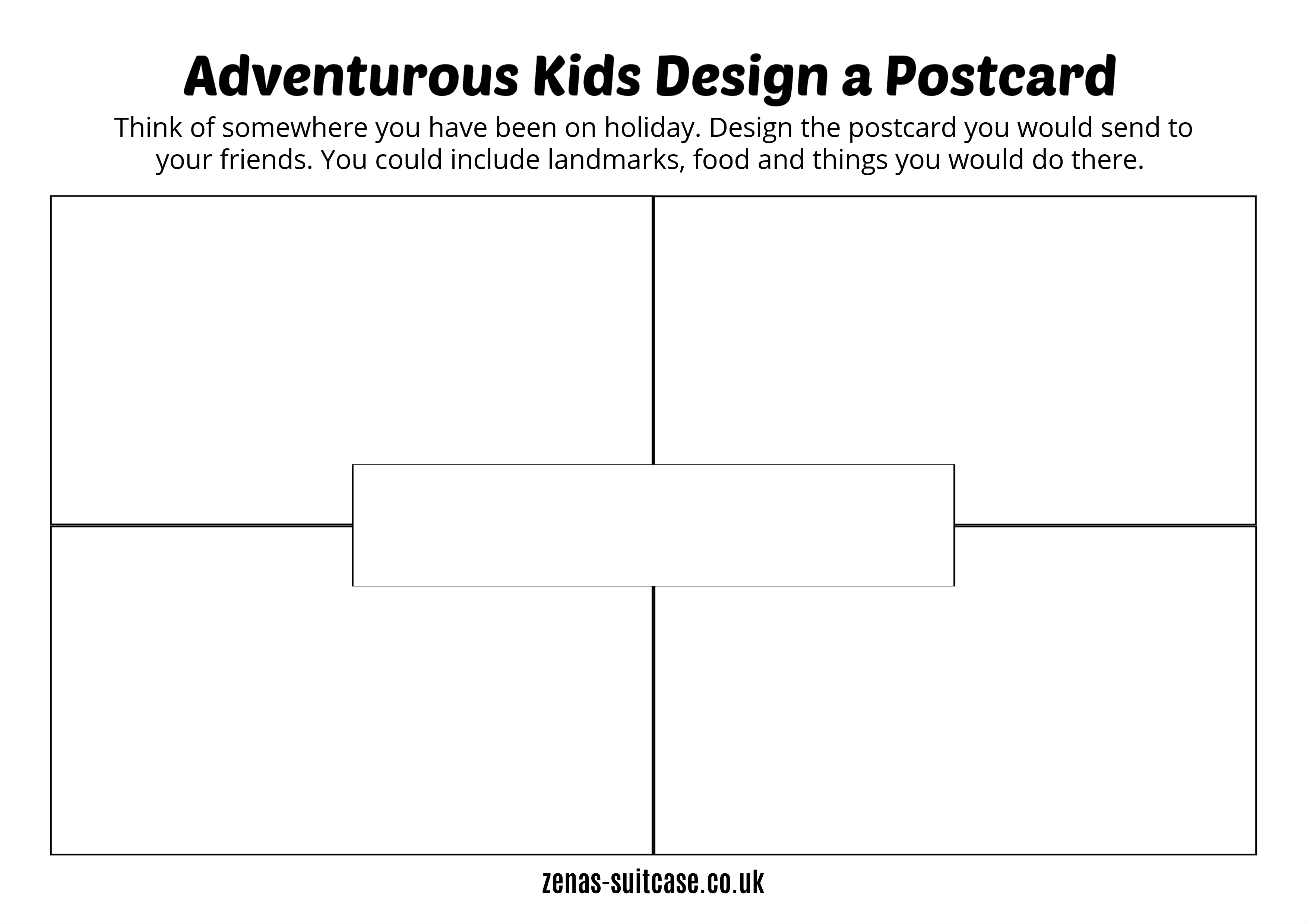 Design a Postcard Activity