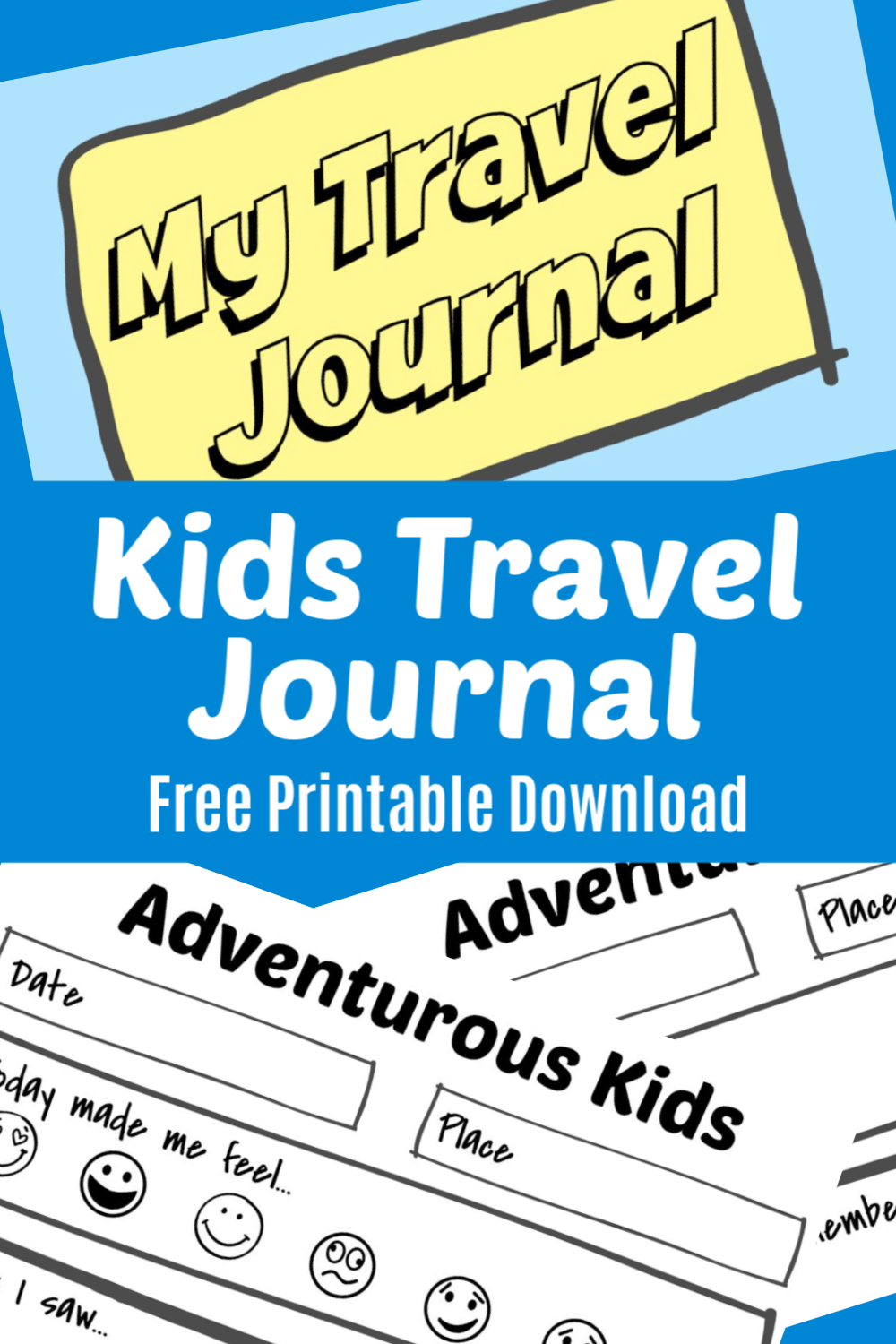 Kids Travel Journal - Free Printable Download