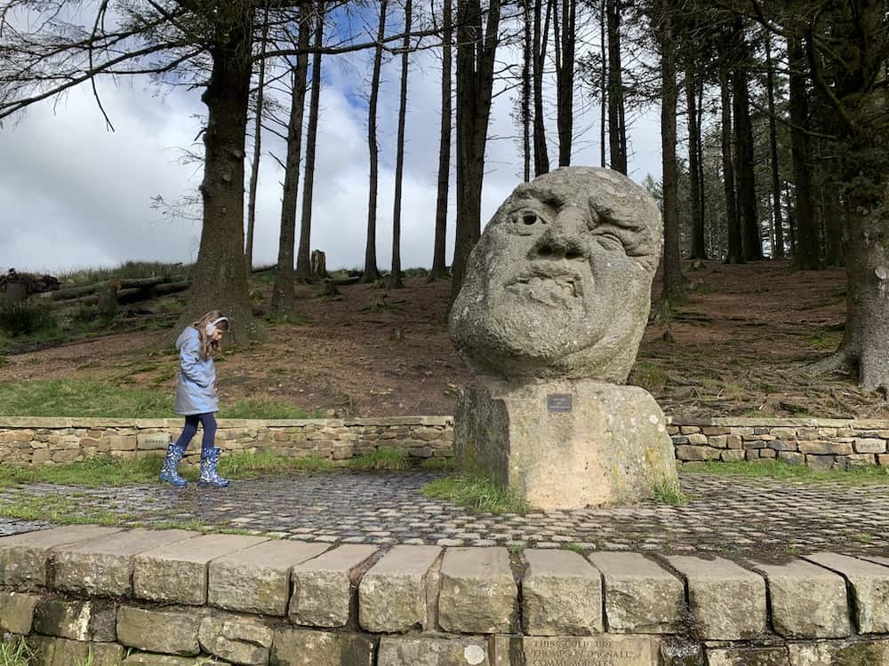 sculpture at beacon fell country park 