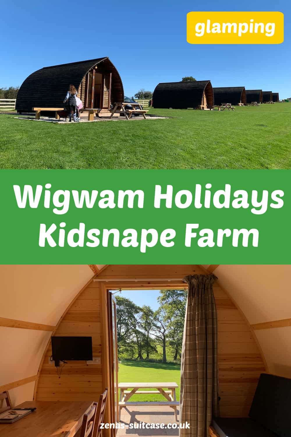 UK Glamping break at Wigwam Holidays Kidsnape Farm