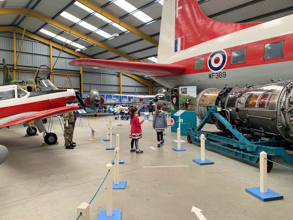 inside hangar newark air museum