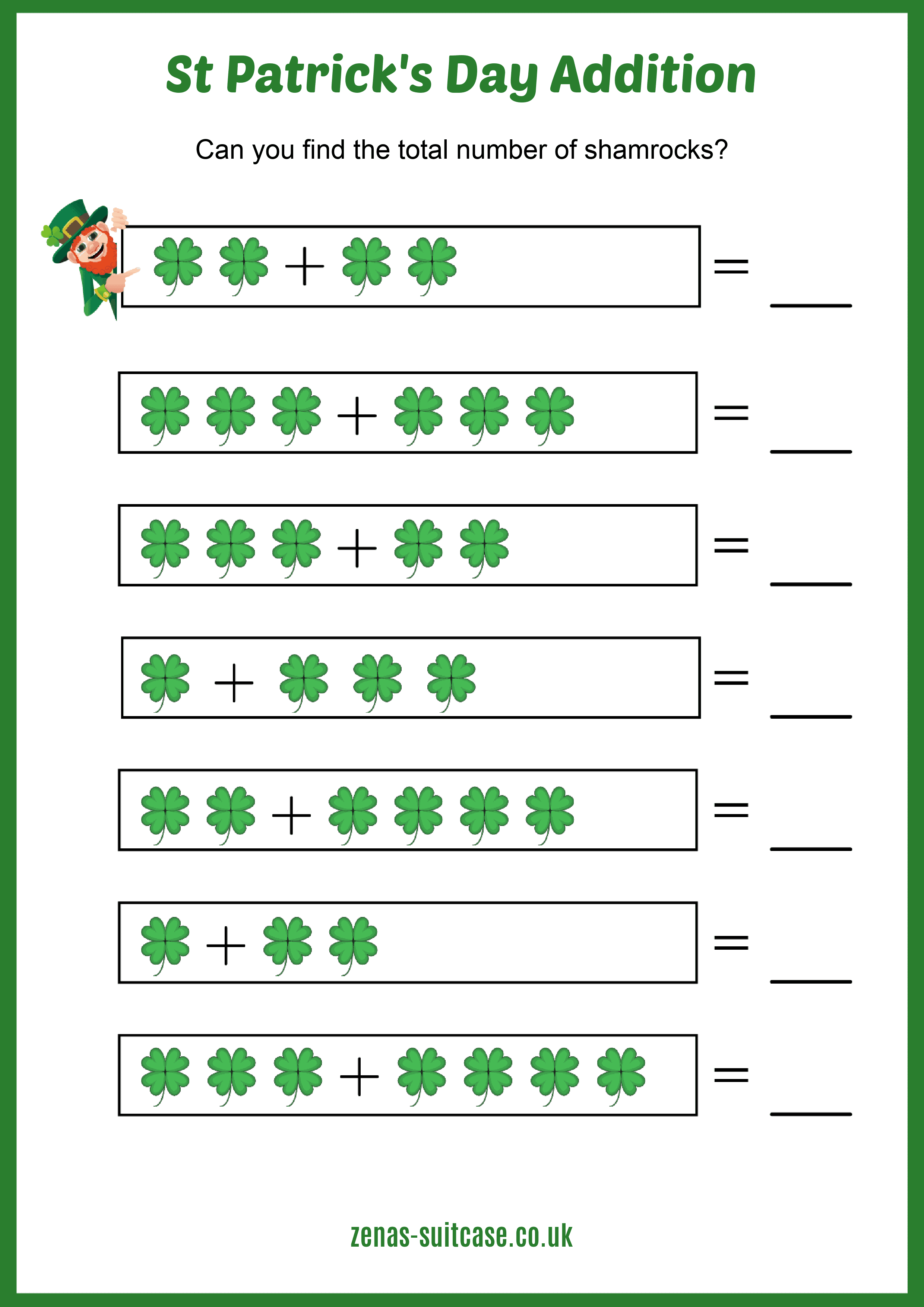 Kids Maths St Patrick's Day