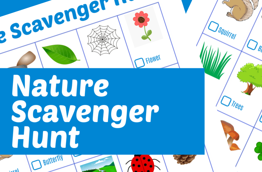 Nature Scavenger Hunt - Free printable download