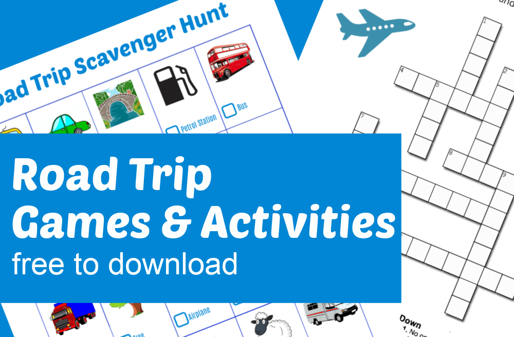 Road trip games and activities to download and print for free