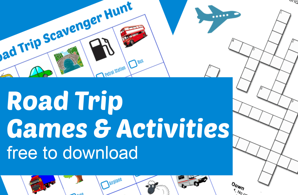 Free Printable Kids' Road Trip Activities