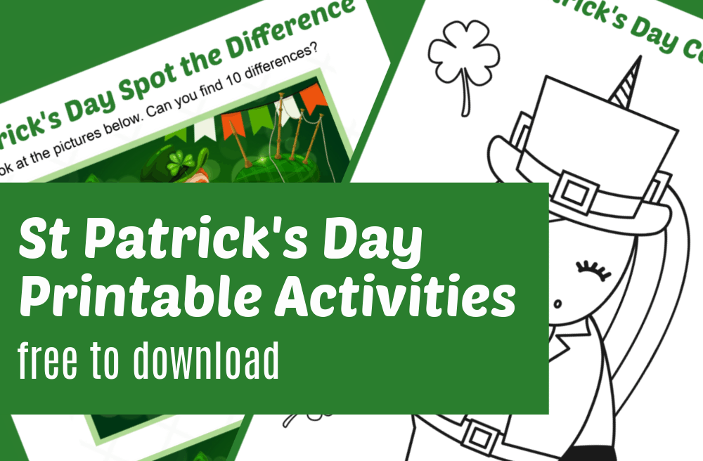 St Patrick's Day Printable Activities
