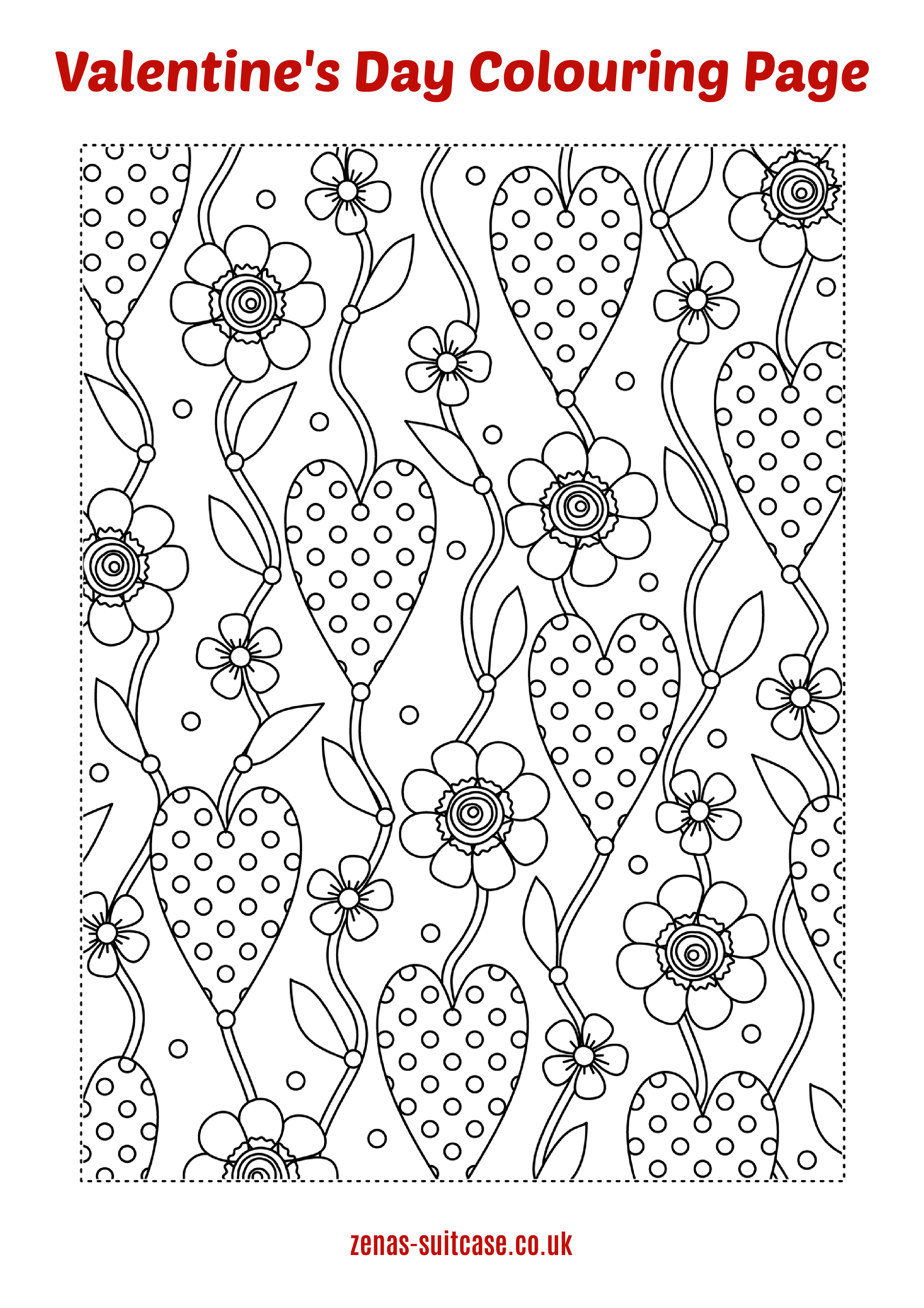 Valentine's Day Colouring page