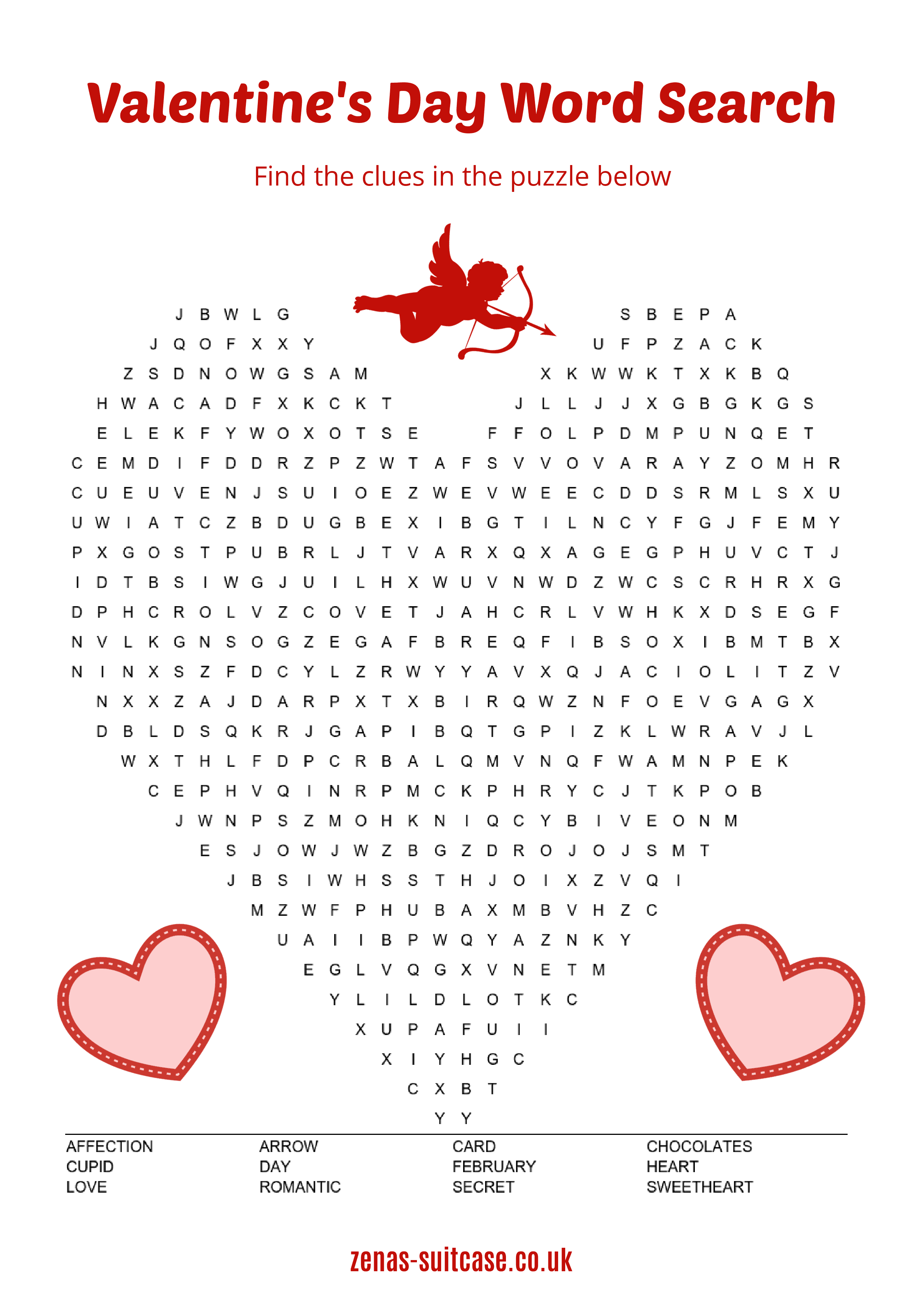 Valentine's Day Word Search