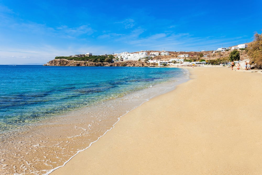 Mykonos island beach, Greece