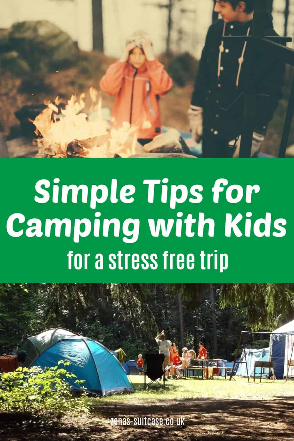 Simple tips for camping with kids for a stress free trip 