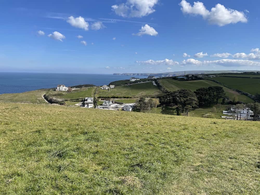 view from port isaac carpark cornwall
