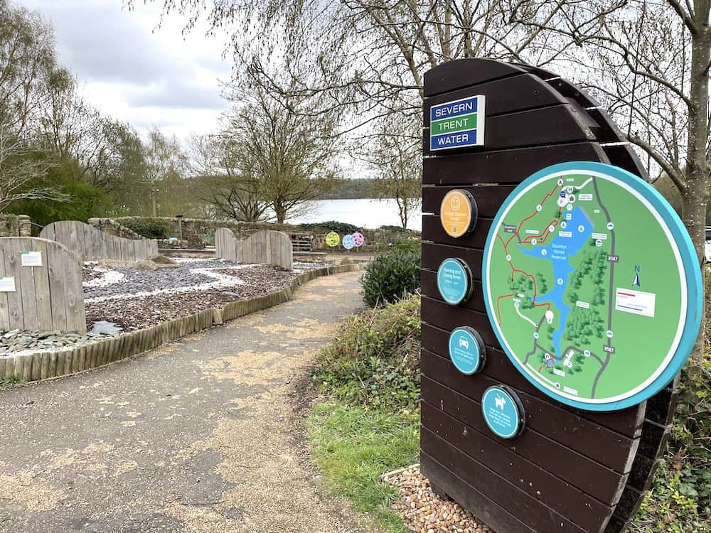 entrance to staunton harold reservoir 