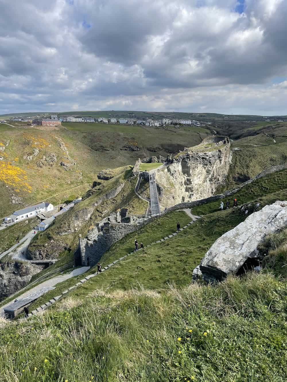 view of tintagel castle 
