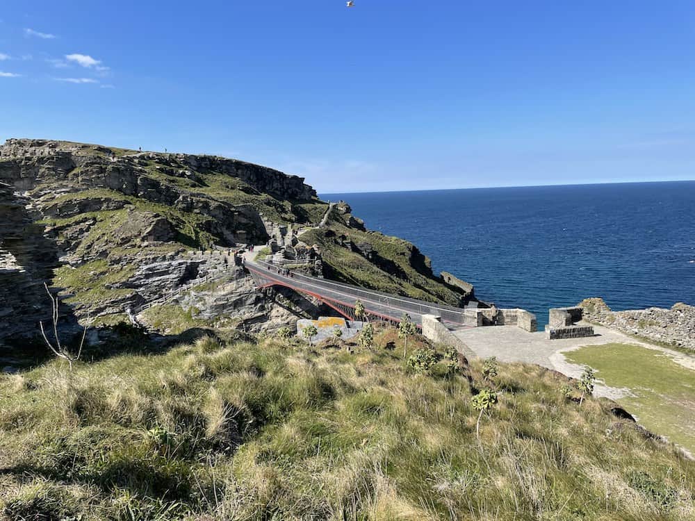 bridge at tintagel castle 
