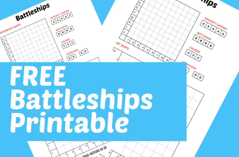 Pligt Udtale Tomhed FREE Printable Battleship Game to Play Anywhere | Zena's Suitcase