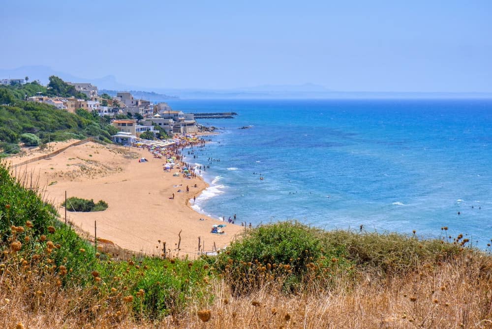 beach in sicily