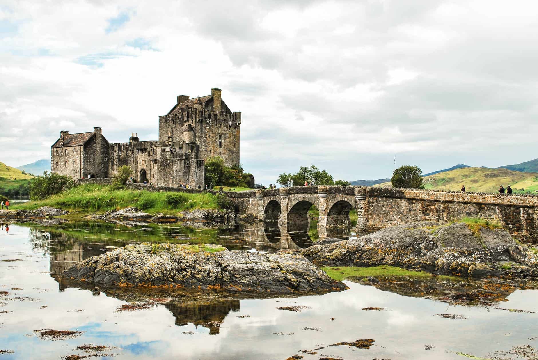 architectural photography of brown and gray castle