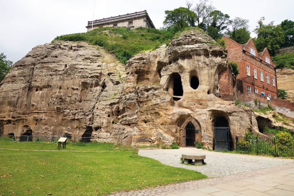 caves at nottingham castle, uk