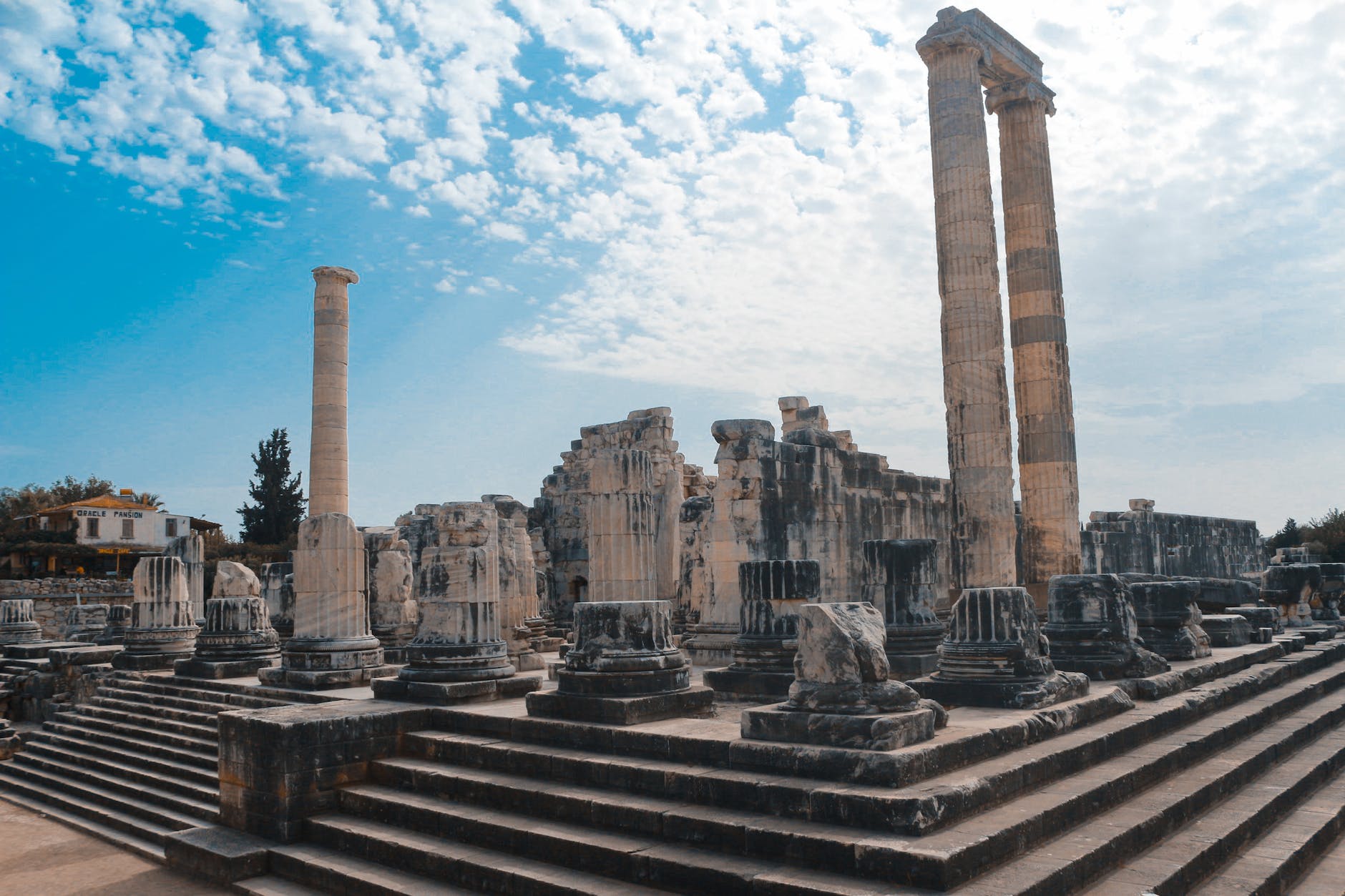 the ruins of the temple of apollo