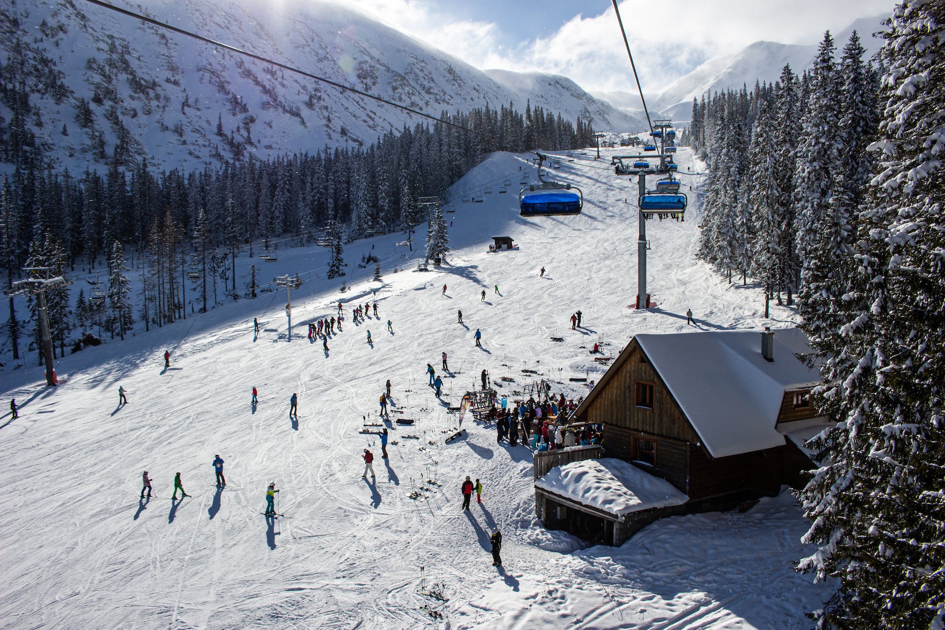 people having fun on snow covered mountain