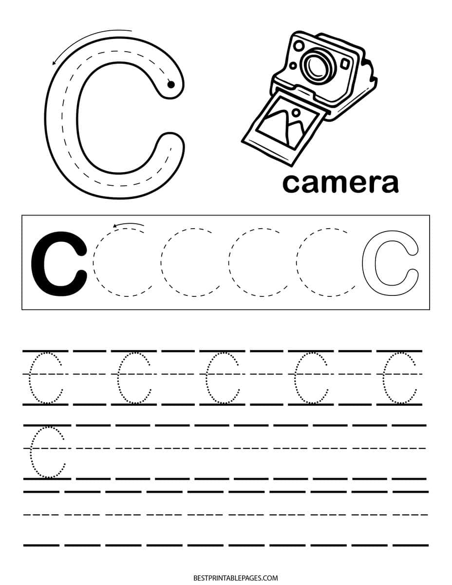 letter c worksheet