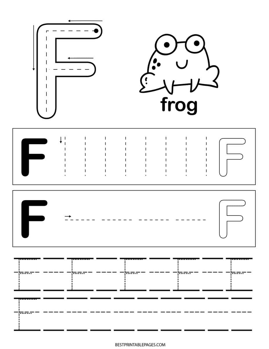 letter f worksheet