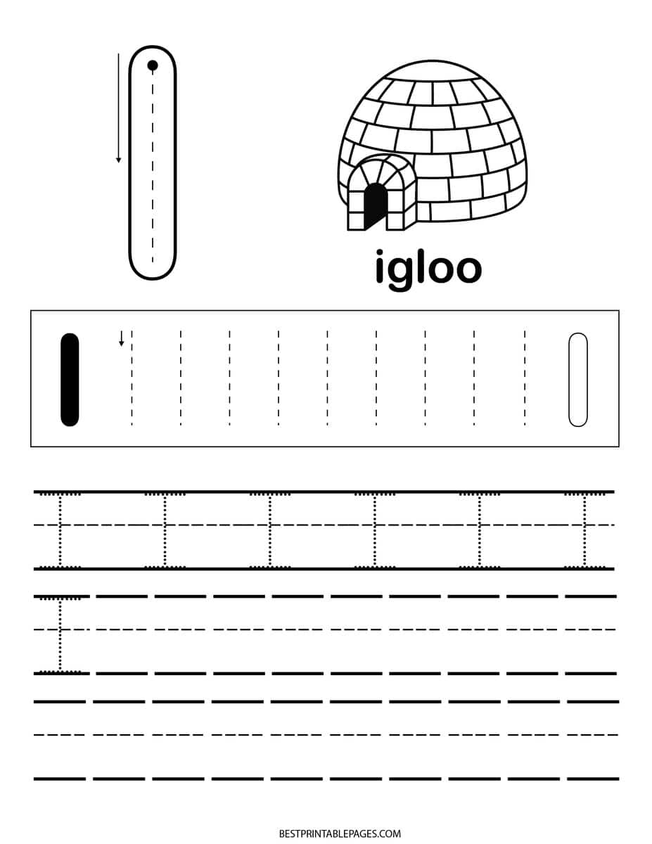 letter I worksheet