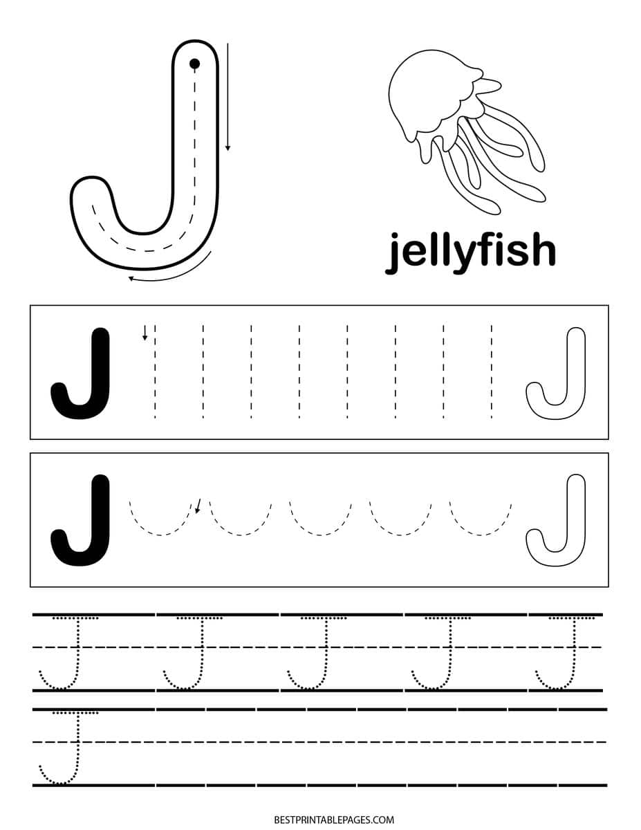 letter j worksheet