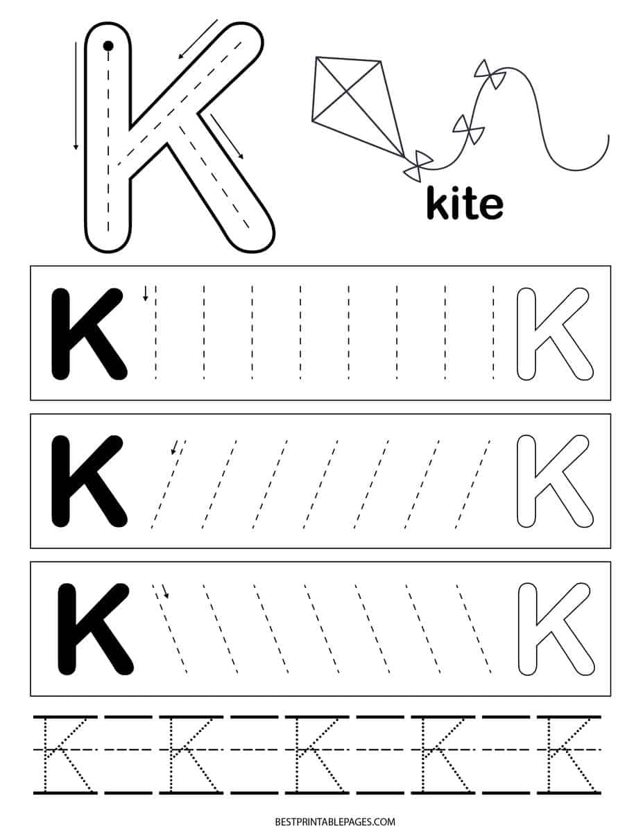 letter k worksheet