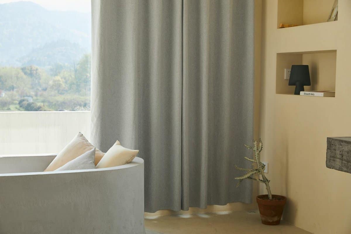 grey living room curtains