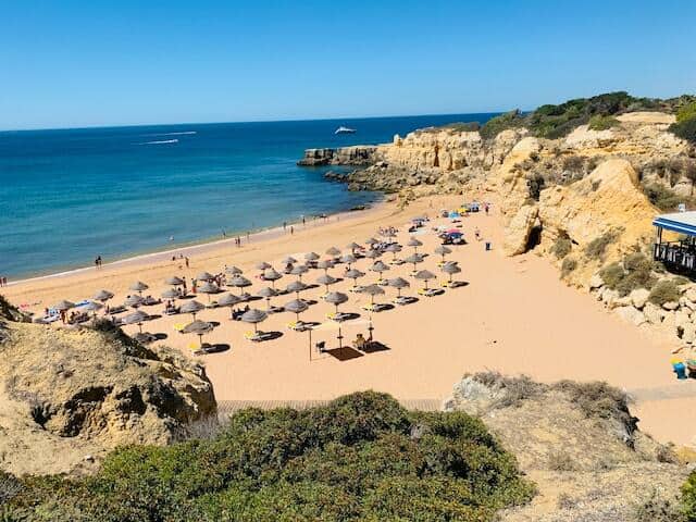 secluded beach algarve