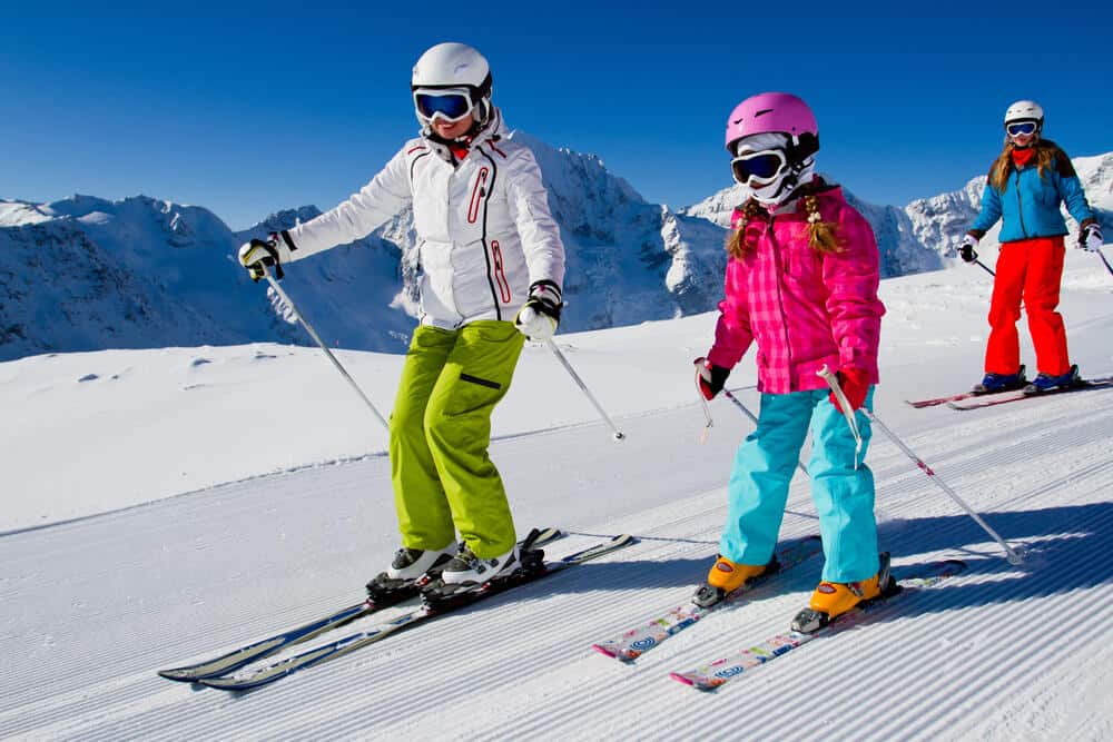 family on ski holiday